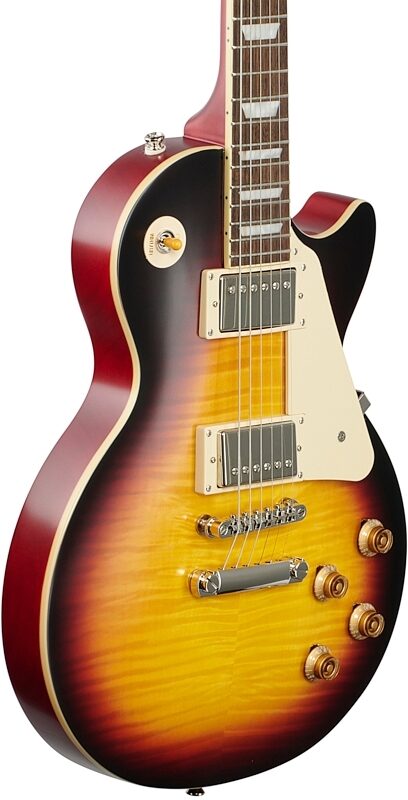 Epiphone 1959 Les Paul Standard Electric Guitar (with Case), Aged Dark Burst, Full Left Front