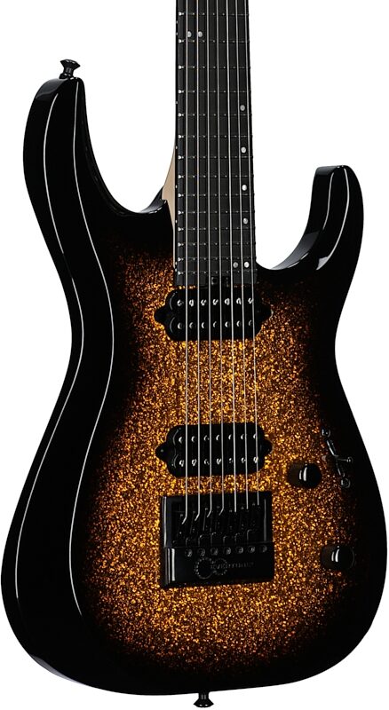 Jackson Pro Plus DK Modern EVTN7 7-String Electric Guitar (with Gig Bag), Gold Spark, Full Left Front