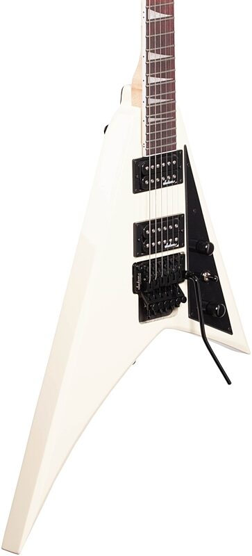 Jackson JS Series Rhoads JS32 Electric Guitar, Amaranth Fingerboard, Ivory, Full Left Front