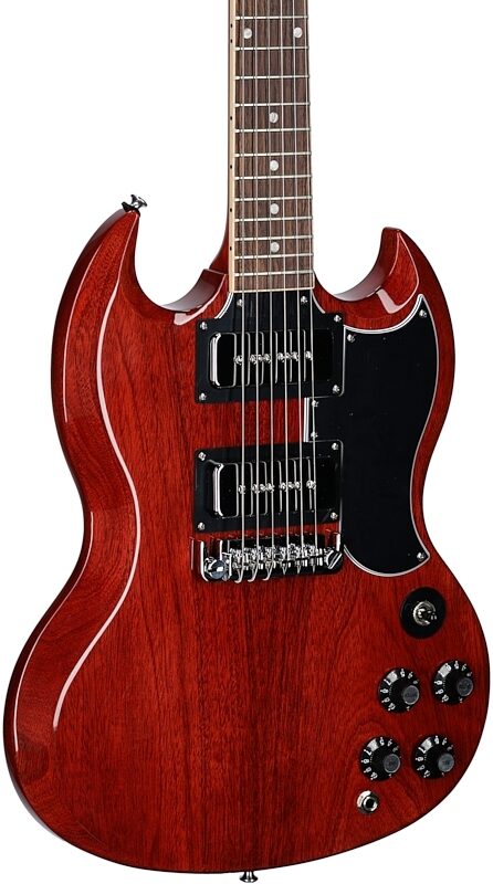 Gibson Tony Iommi Monkey SG Special Electric Guitar (with Case), Vintage Red, Full Left Front