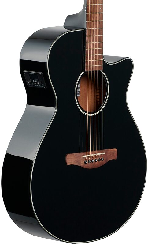 Ibanez AEG50 Acoustic-Electric Guitar, Black, Full Left Front