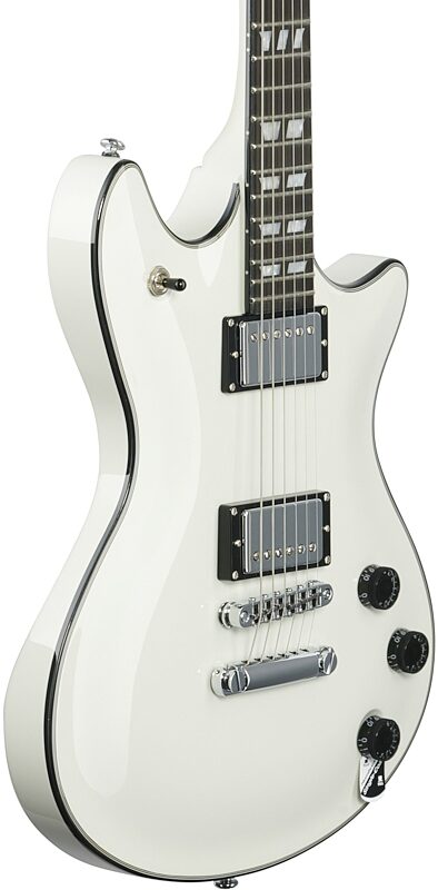 Schecter Tempest Custom Electric Guitar, Vintage White, Full Left Front