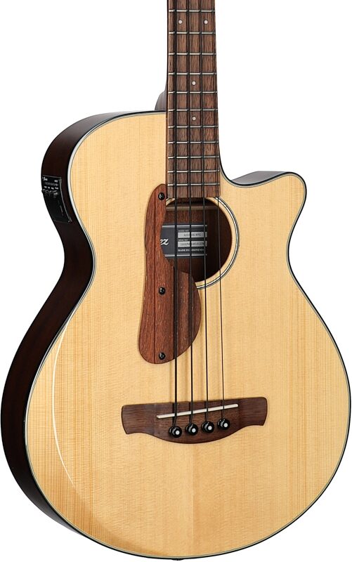 Ibanez AEGB30E Acoustic-Electric Bass, Natural High Gloss, Full Left Front