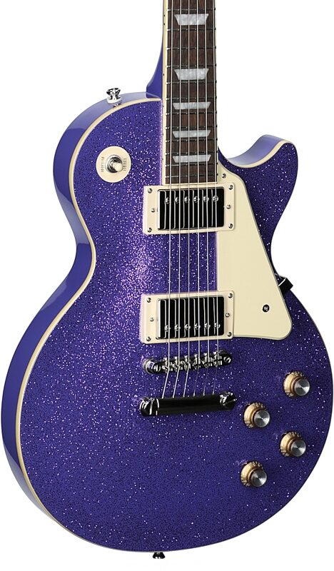 Epiphone Exclusive Les Paul Standard 60s Electric Guitar, Purple Sparkle, Full Left Front