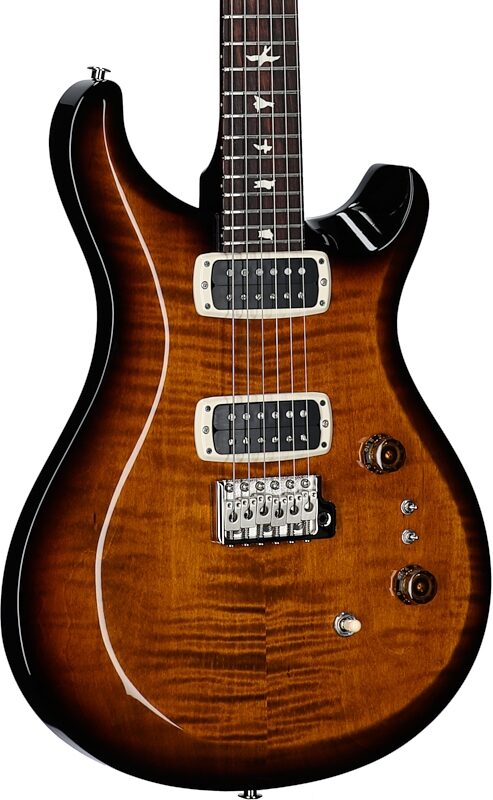 PRS Paul Reed Smith S2 Custom 24-08 Electric Guitar (with Gig Bag), Black Amber, Full Left Front