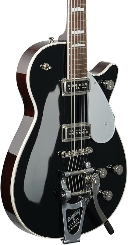 Gretsch G6128T Players Edition Jet DS Bigsby Electric Guitar (with Case), Black, Full Left Front