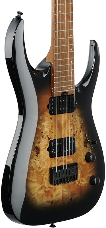 Jackson HT7P Pro Misha Mansoor Electric Guitar, 7-String, Black Burst, USED, Scratch and Dent, Full Left Front