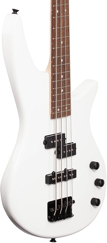 Jackson JS2 Spectra Electric Bass, Snow White, Full Left Front