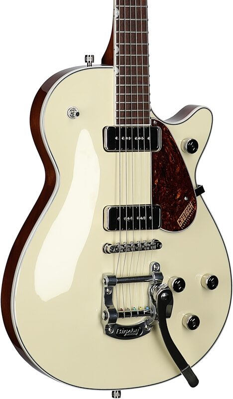 Gretsch G5210T-P90 Electromatic Jet Two 90 Single-Cut Electric Guitar, Vintage White, Full Left Front