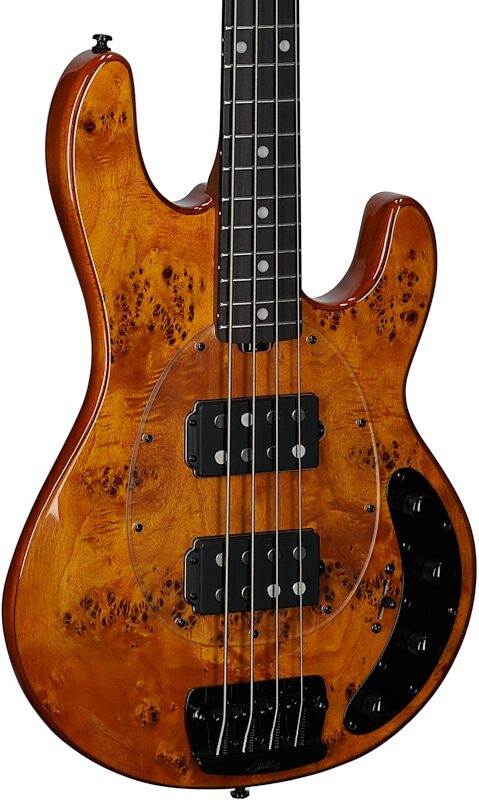 Sterling by Music Man Ray34 Electric Bass Guitar, Amber, Full Left Front