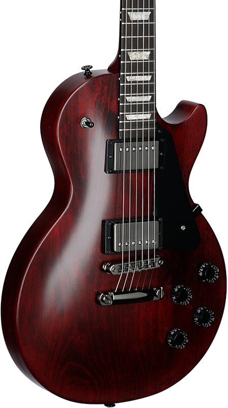 Gibson Les Paul Modern Studio Electric Guitar (with Soft Case), Wine Red, Scratch and Dent, Full Left Front