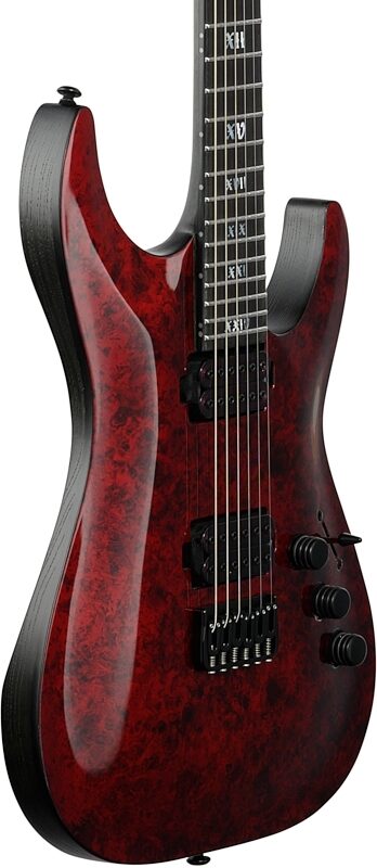 Schecter C1 Apocalypse Electric Guitar, Red Reign, Full Left Front