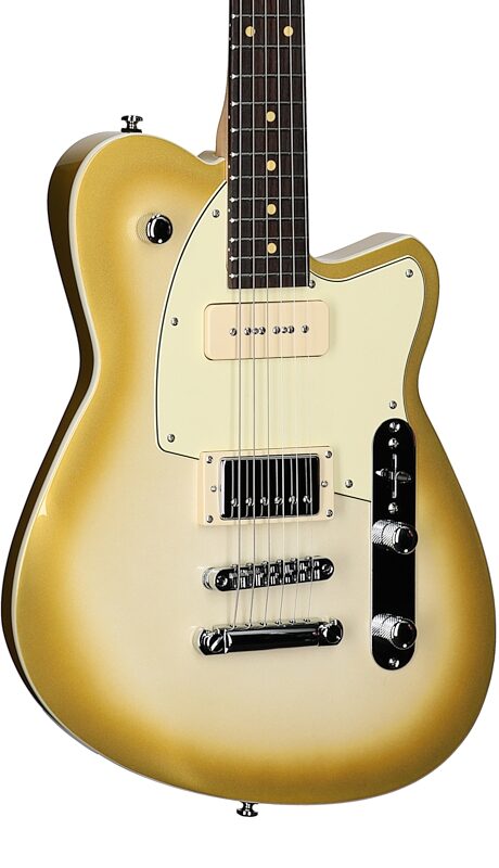 Reverend Double Agent OG Electric Guitar, Venetian Pearl, Rosewood Fretboard, Full Left Front