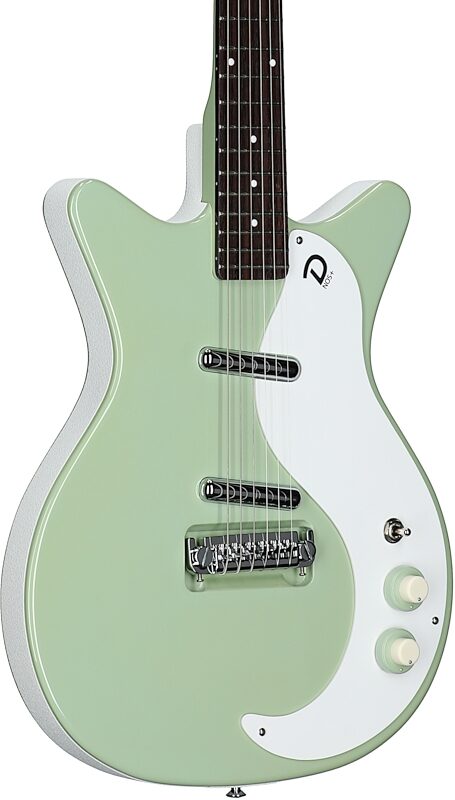 Danelectro '59 MOD NOS Electric Guitar, Keen Green, Full Left Front