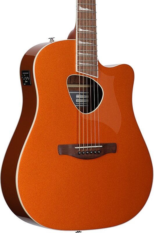 Ibanez ALT30 Altstar Acoustic-Electric Guitar, Dark Orange Metallic, Full Left Front