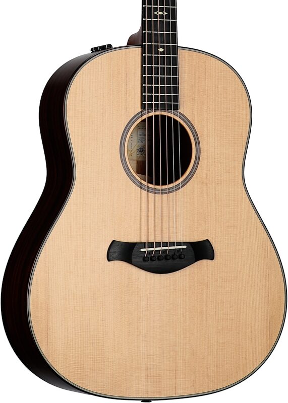 Taylor 517e Grand Pacific Builder's Edition Acoustic-Electric Guitar (with Case), Natural, Full Left Front
