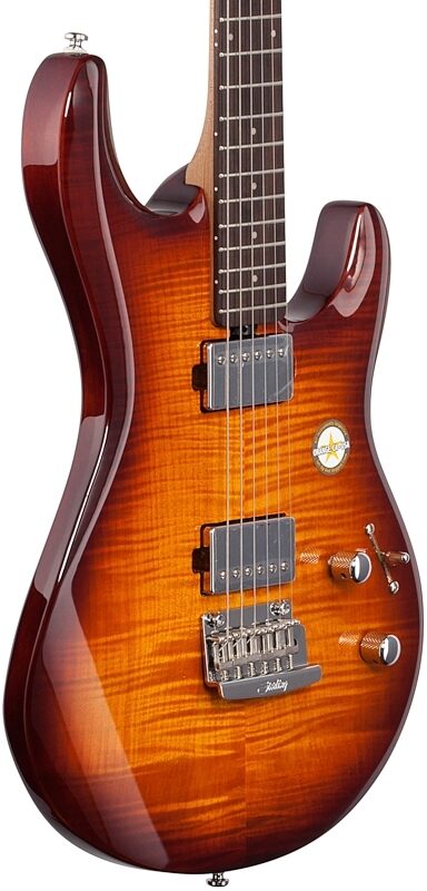 Sterling by Music Man Luke LK100HH Electric Guitar, Hazel Burst, Full Left Front