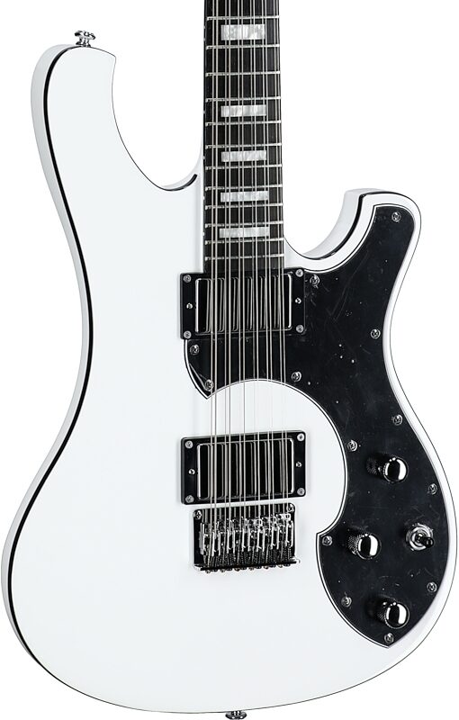Schecter Stargazer 12 Electric Guitar, 12-String, Gloss White, Full Left Front