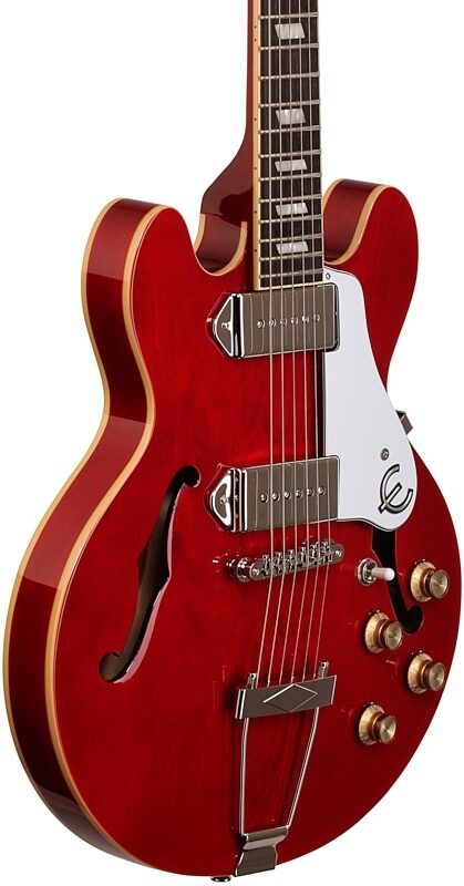 Epiphone Casino Coupe Electric Guitar, Cherry, Full Left Front