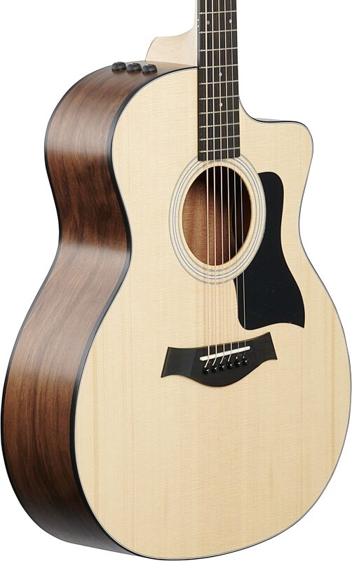 Taylor 114ce-W Grand Auditorium Acoustic-Electric Guitar (with Gig Bag), New, Full Left Front
