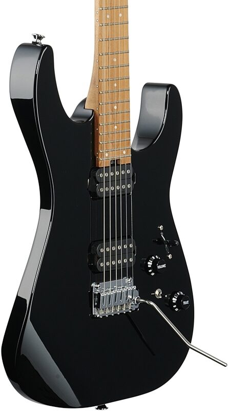 Charvel Pro-Mod DK24 HH 2PT CM Electric Guitar, with Maple Fingerboard, Black, USED, Blemished, Full Left Front
