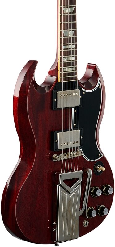 Gibson Custom 60th Anniversary Les Paul SG Standard VOS Electric Guitar (with Case), Cherry Red, Full Left Front