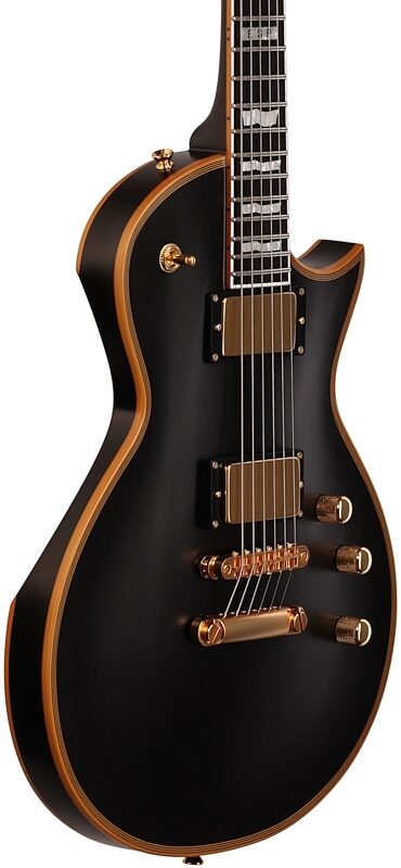 ESP E-II Eclipse DB Electric Guitar, Vintage Black, Full Left Front