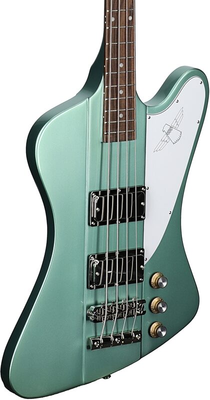 Epiphone Thunderbird '64 Electric Bass (with Gig Bag), Inverness Green, with Gig Bag, Full Left Front