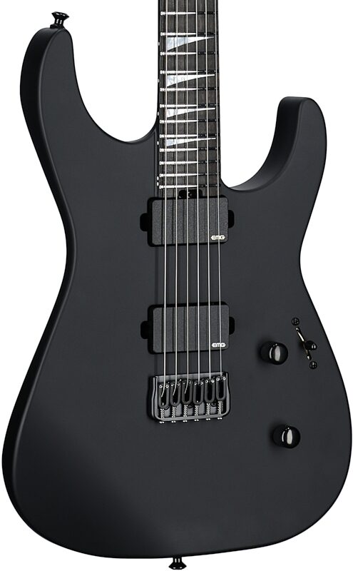 Jackson American Soloist SL2MG HT Electric Guitar (with Case), Satin Black, Full Left Front