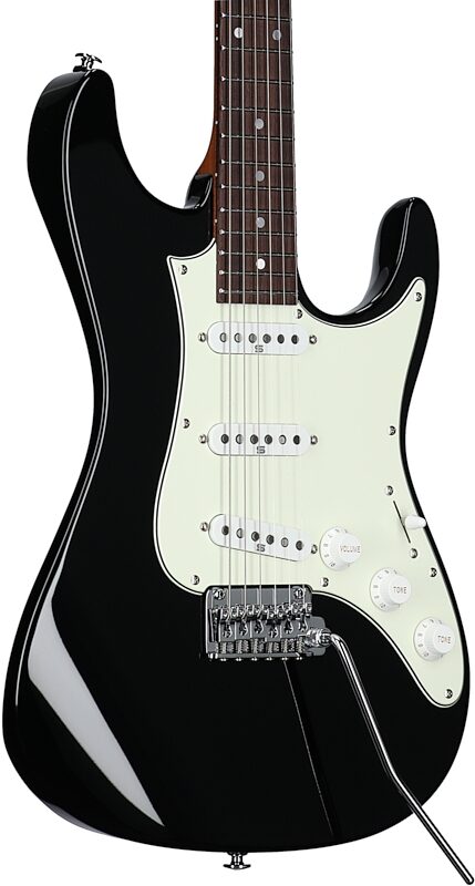 Ibanez AZ2203N Prestige Electric Guitar (with Case), Black, Full Left Front