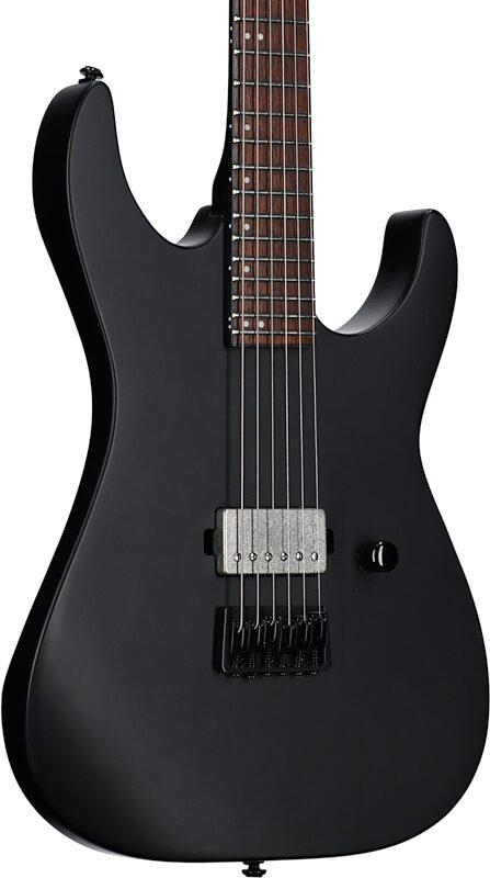 ESP LTD M-201HT Electric Guitar, Black Satin, Full Left Front