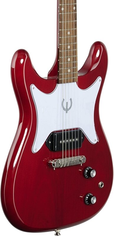 Epiphone Coronet Electric Guitar, Cherry, Full Left Front