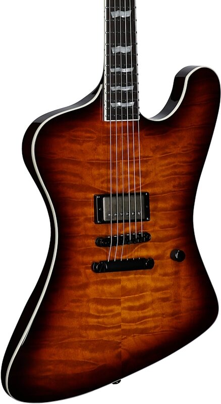 ESP LTD Phoenix 1001 QM Electric Guitar, Tobacco Sunburst, Full Left Front