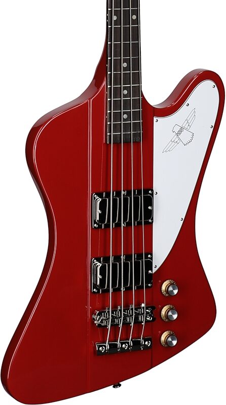 Epiphone Thunderbird '64 Electric Bass (with Gig Bag), Ember Red, with Gig Bag, Full Left Front