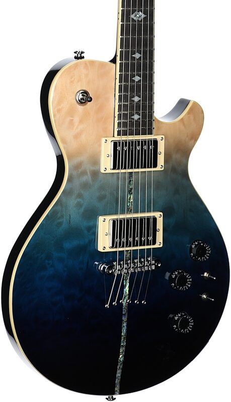 Michael Kelly Patriot Instinct SB Mod Shop Duncan Slim Body Electric Guitar, Blue Fade, Full Left Front