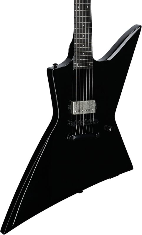 ESP LTD EX-201 Electric Guitar, Black, Full Left Front