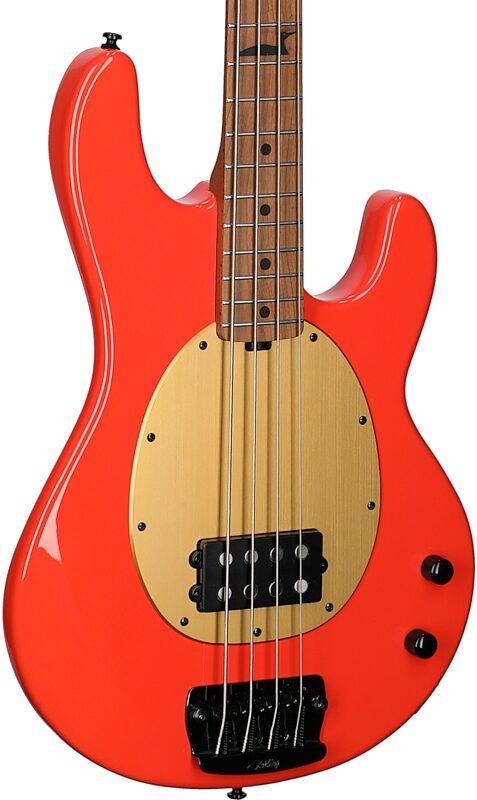Sterling by Music Man Pete Wentz Signature StingRay Electric Bass, Fiesta Red, Full Left Front