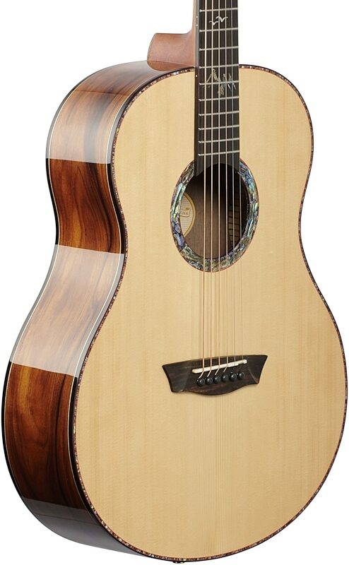 Washburn Bella Tono Elegante S24S Acoustic Guitar, Natural, Full Left Front