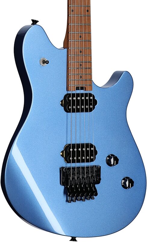 EVH Eddie Van Halen Wolfgang WG Standard Electric Guitar, Pelham Blue, Full Left Front