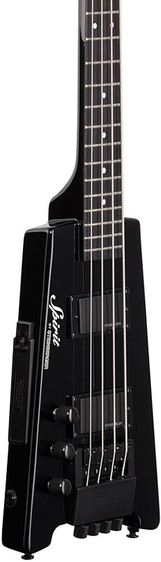Steinberger Spirit XT-2 Standard Electric Bass, Left-Handed (with Gig Bag), Black, Full Left Front