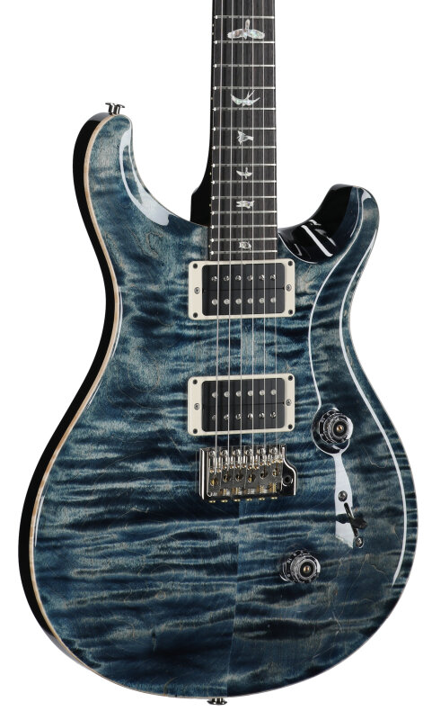 PRS Paul Reed Smith Custom 24 Gen III Electric Guitar (with Case), Faded Whale Blue, Blemished, Full Left Front