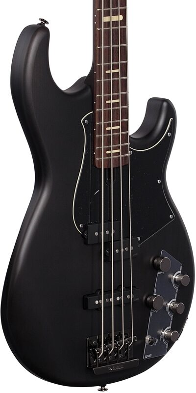 Yamaha BB734A Electric Bass Guitar (with Gig Bag), Transparent Black, Full Left Front
