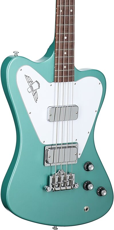 Gibson Non-Reverse Thunderbird Electric Bass (with Case), Inverness Green, Full Left Front