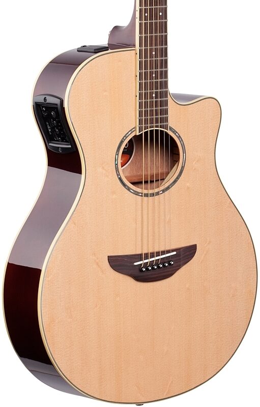 Yamaha APX-600 Acoustic-Electric Guitar, Natural, Full Left Front