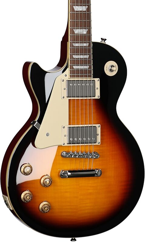 Epiphone Les Paul Standard 50s Electric Guitar, Left-Handed, Vintage Sunburst, Full Left Front