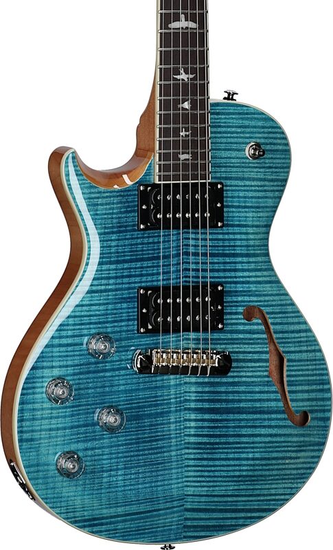 PRS Paul Reed Smith SE Zach Myers 594 Lefty Electric Guitar (with Gig bag), Myers Blue, Full Left Front