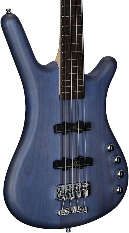 Warwick RockBass Corvette Basic 4 Active Electric Bass, Ocean Blue, Full Left Front