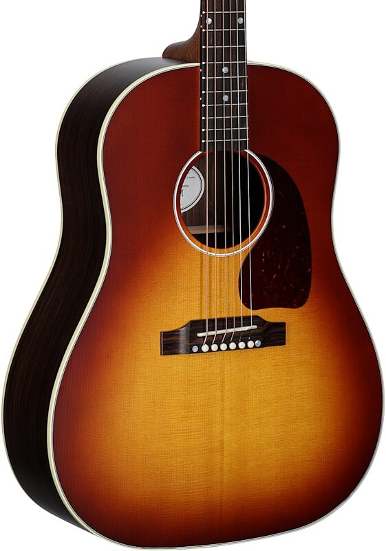 Gibson J-45 Studio Rosewood Acoustic-Electric Guitar (with Case), Satin Rosewood Burst, Scratch and Dent, Full Left Front