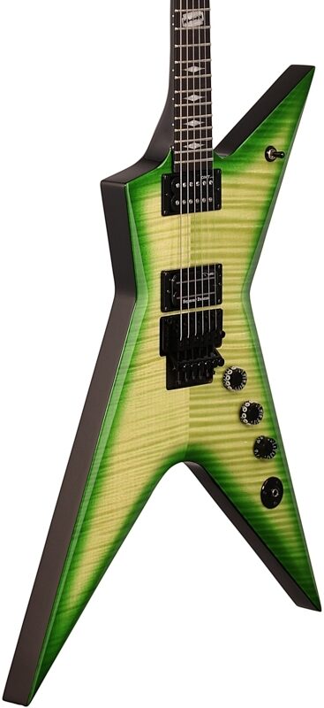 Dean Stealth Floyd FM Electric Guitar (with Case), Dimeslime, Full Left Front