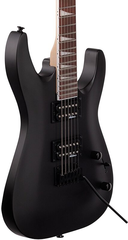 Jackson JS Series Dinky Arch Top JS22 DKA Archtop Electric Guitar, Amaranth Fingerboard, Satin Black, Full Left Front